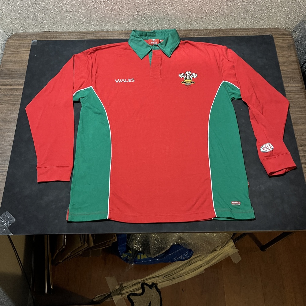 Wales Soccer Jersey Rugby United Kingdom England Six Nations Union Welsh Vintage